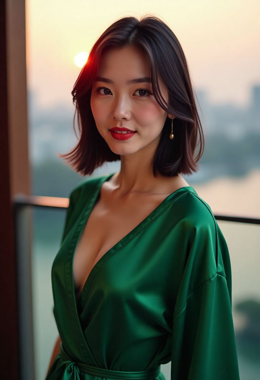 栈桥夜灯与纸片